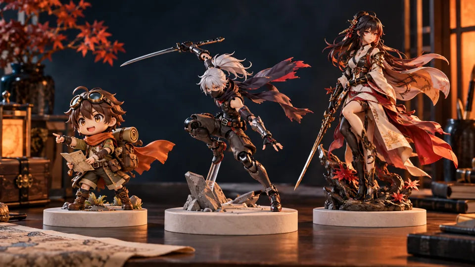 Illustration éditoriale : Nendoroid, Figma ou figurine à l’échelle : comment choisir